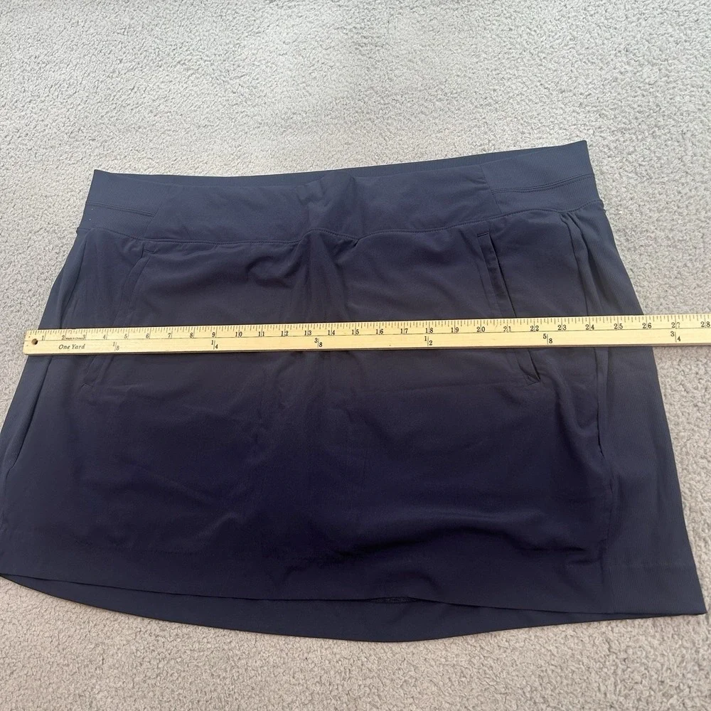 Athleta Salutation Performance Skort Women's Blue Size 24 Stretch Pocket Athleti